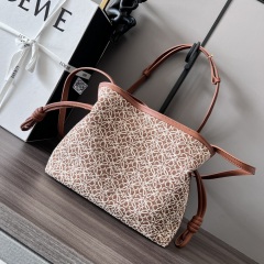 LOEWE Mini Anagram Jacquard Flamenco Handbag
