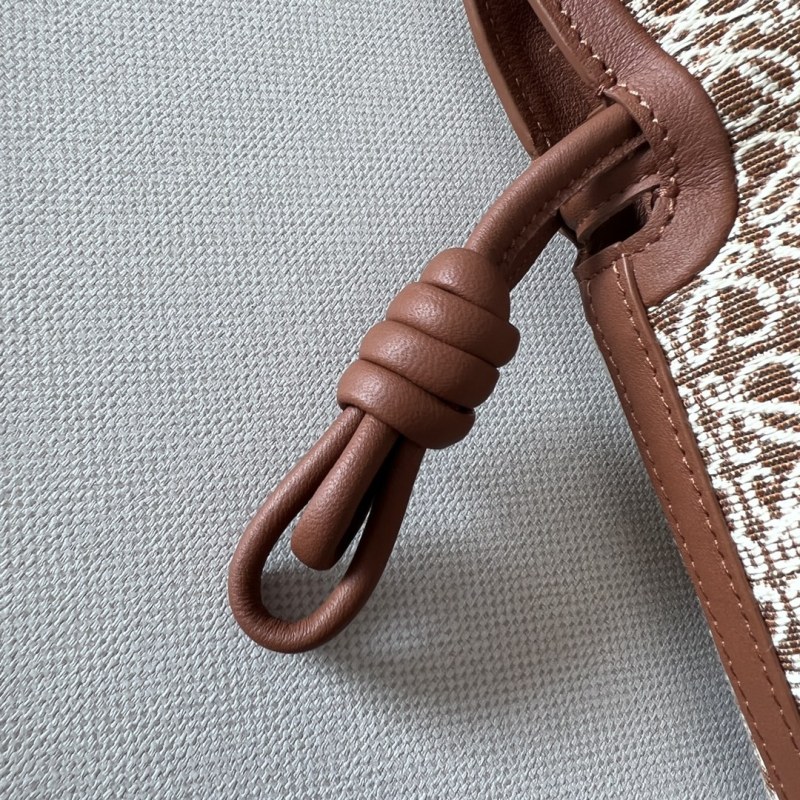 LOEWE Mini Anagram Jacquard Flamenco Handbag