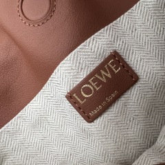 LOEWE Mini Anagram Jacquard Flamenco Handbag