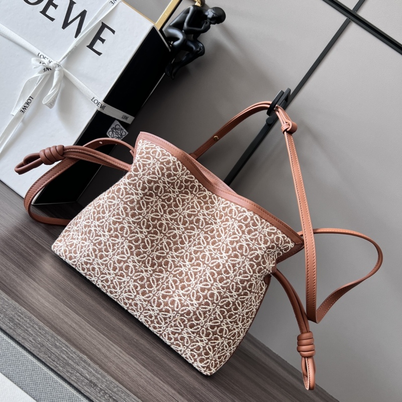 LOEWE Mini Anagram Jacquard Flamenco Handbag