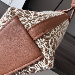 LOEWE Mini Anagram Jacquard Flamenco Handbag