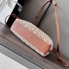 LOEWE Mini Anagram Jacquard Flamenco Handbag