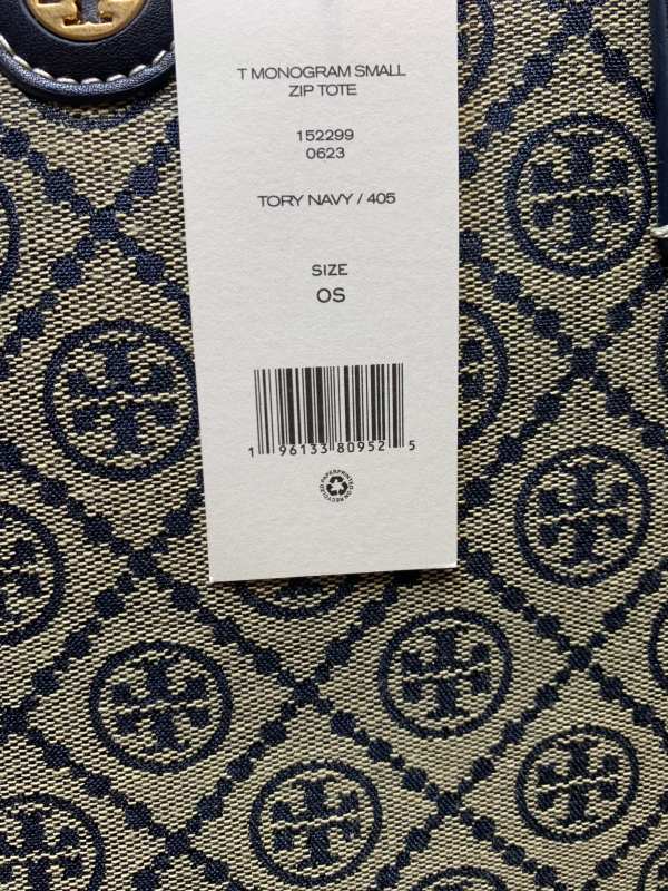 TORY BURCH T MONOGRAM Zipper Tote Bag