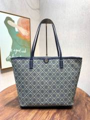 TORY BURCH T MONOGRAM Zipper Tote Bag