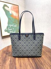 TORY BURCH T MONOGRAM Small Zipper Tote Bag