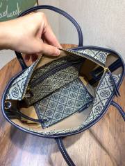 TORY BURCH T MONOGRAM Small Zipper Tote Bag