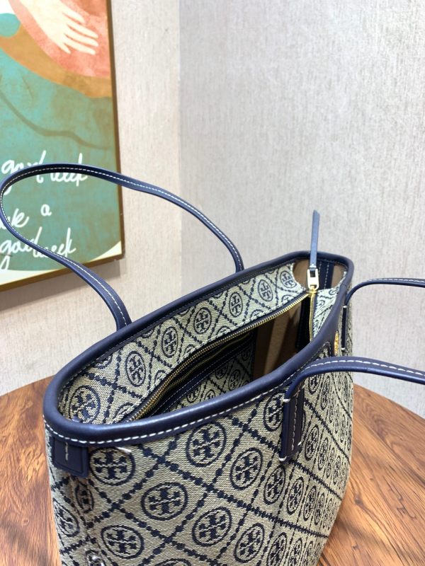 TORY BURCH T MONOGRAM Small Zipper Tote Bag