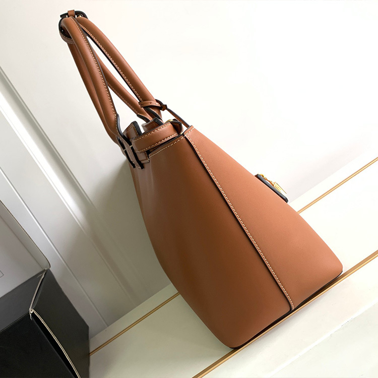 CELINE CONTA Cow Leather Handbag