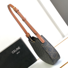 CELINE TILLY medium logo printed cow leather handbag