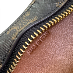 CELINE TILLY medium logo printed cow leather handbag