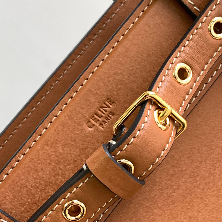 CELINE CONTA Cow Leather Handbag