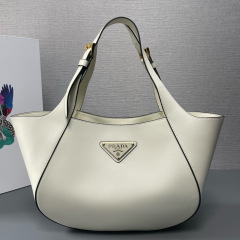 Medium leather tote bag