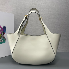 Medium leather tote bag