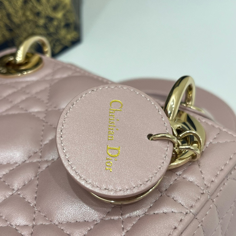 Mini  Lady Dior Sheep leather Handbag