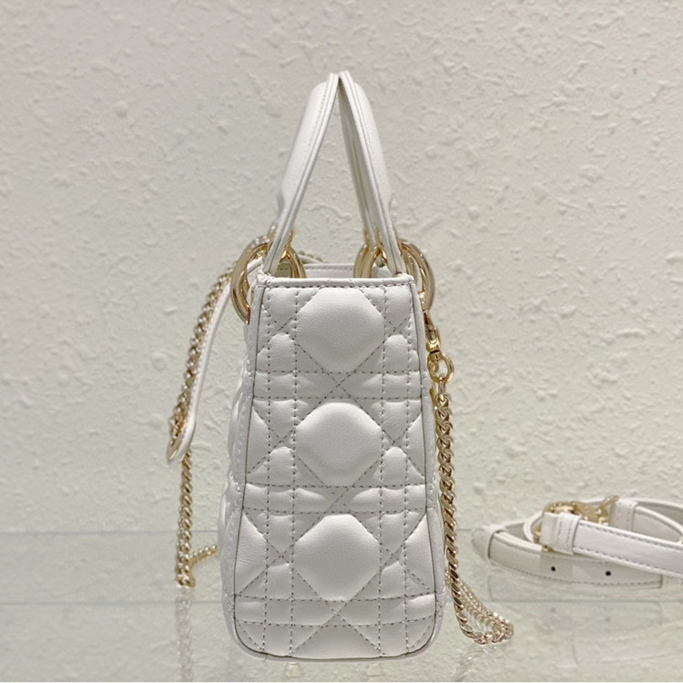 Mini  Lady Dior Sheep leather Handbag