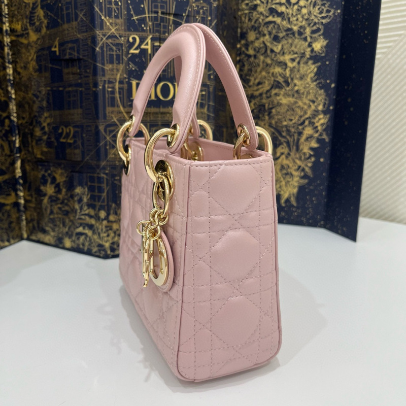 Mini  Lady Dior Sheep leather Handbag