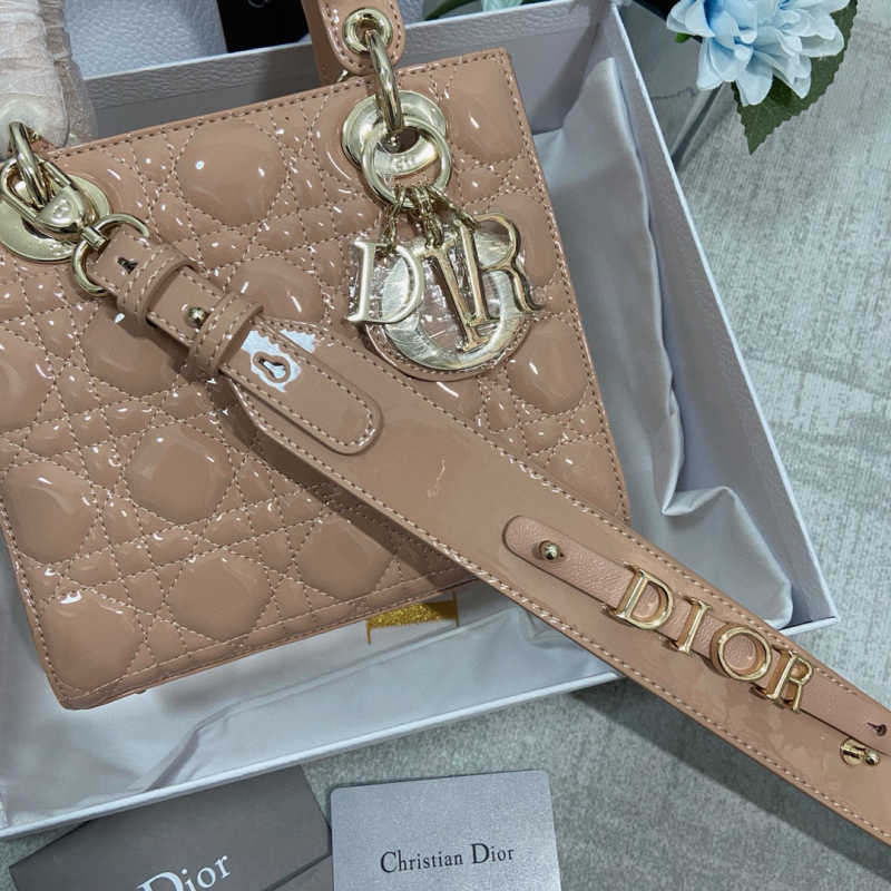 Small Size Lady Dior My ABCDior patent leather Handbag 20CM