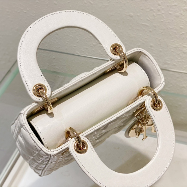 Mini  Lady Dior Sheep leather Handbag