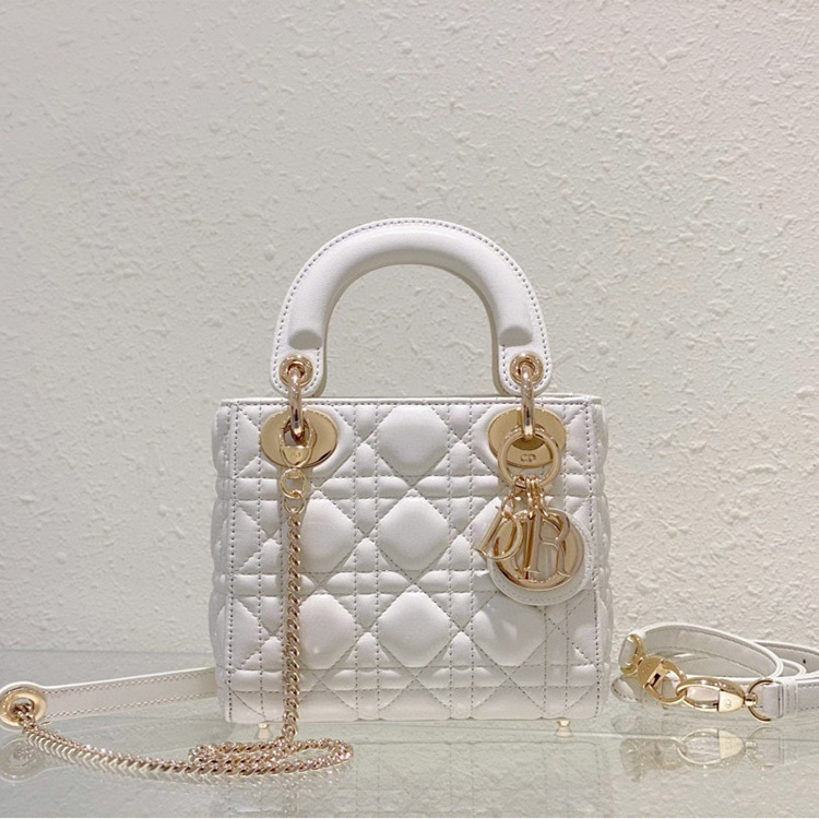 Mini  Lady Dior Sheep leather Handbag
