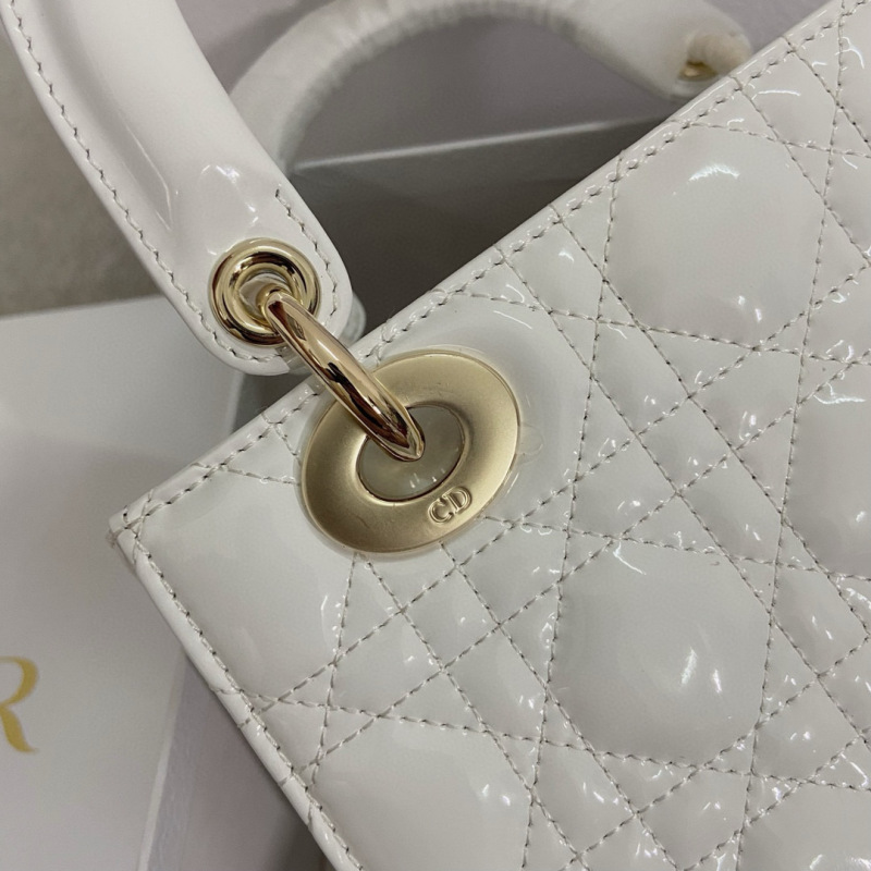 Small Size Lady Dior My ABCDior patent leather Handbag 20CM