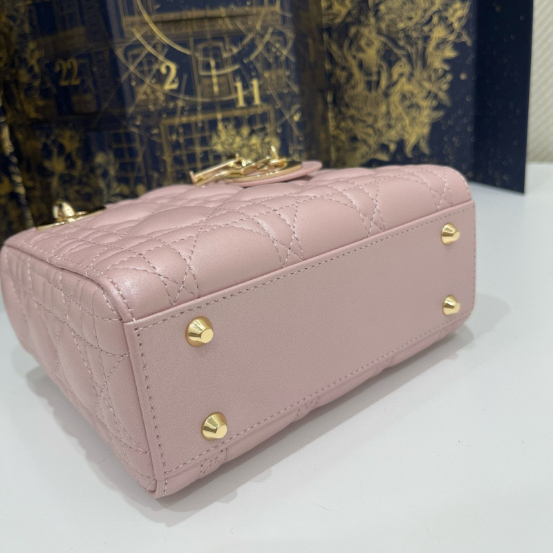Mini  Lady Dior Sheep leather Handbag