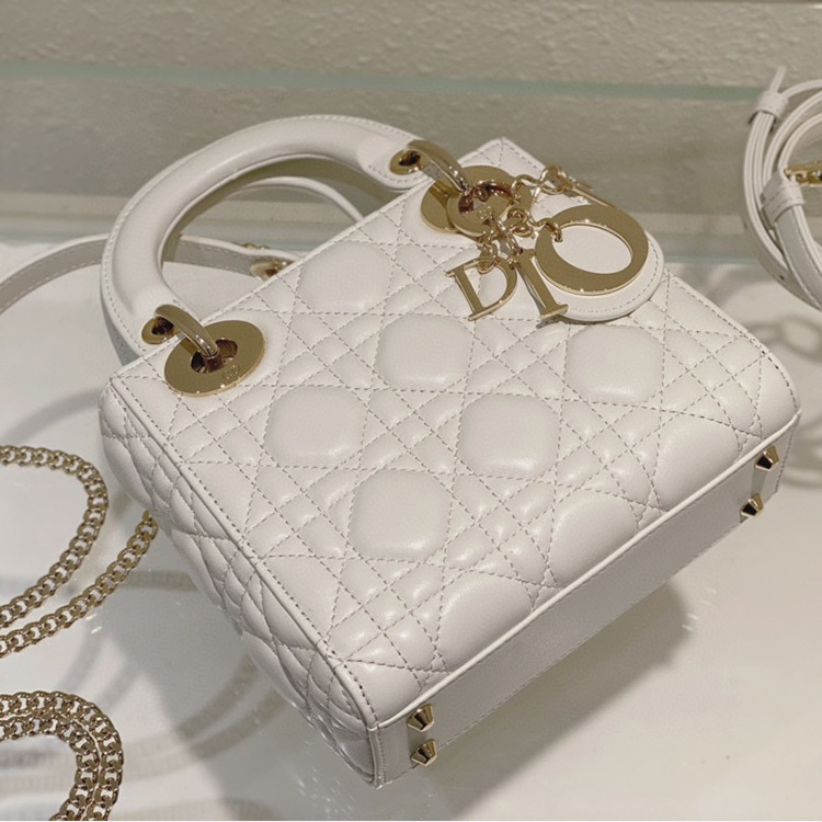 Mini  Lady Dior Sheep leather Handbag