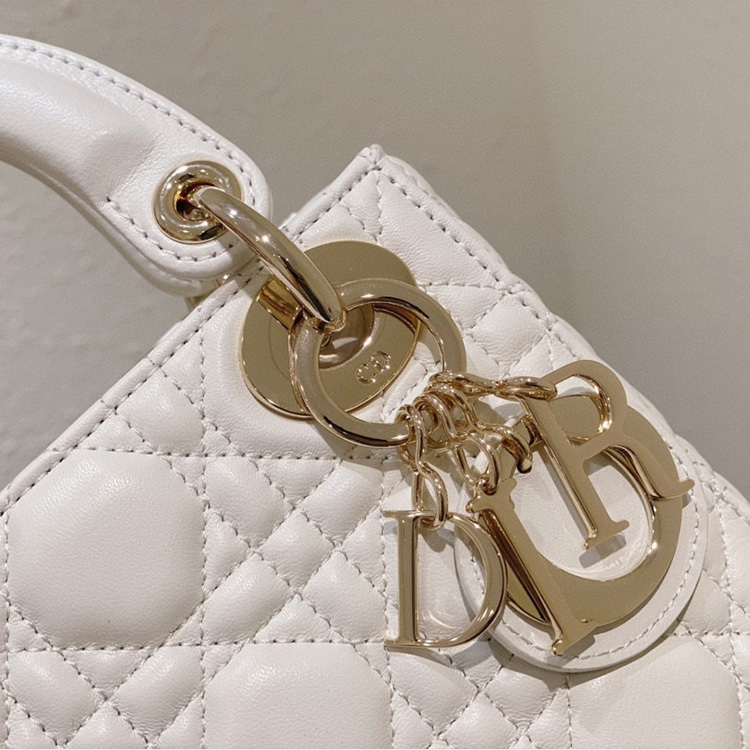 Mini  Lady Dior Sheep leather Handbag