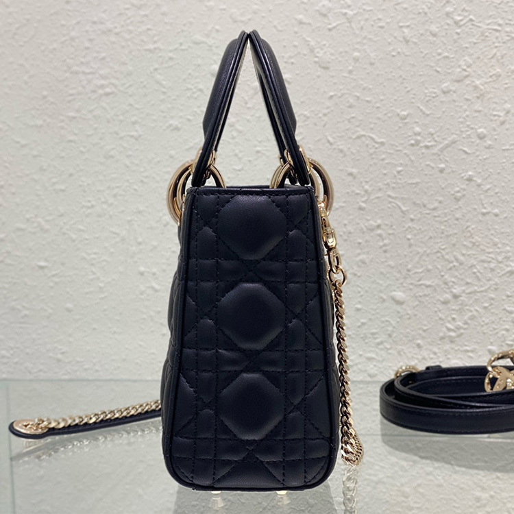 Mini  Lady Dior Sheep leather Handbag