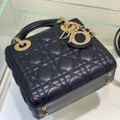 Mini  Lady Dior Sheep leather Handbag