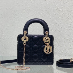 Mini  Lady Dior Sheep leather Handbag