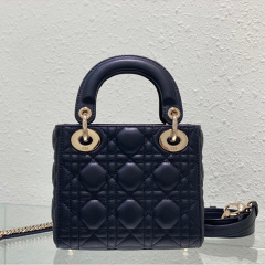 Mini  Lady Dior Sheep leather Handbag
