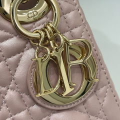 Mini  Lady Dior Sheep leather Handbag