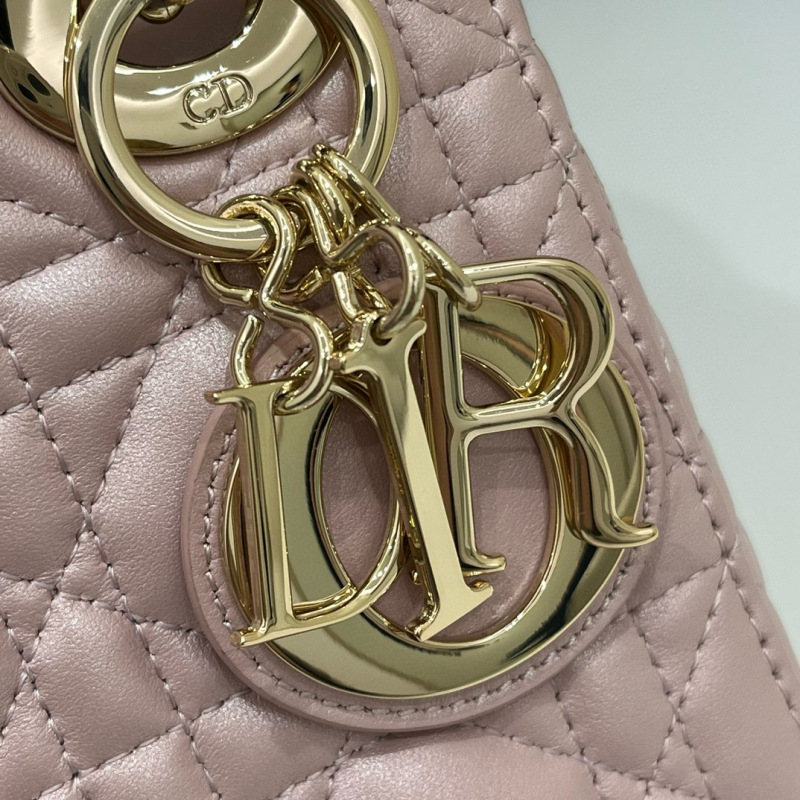 Mini  Lady Dior Sheep leather Handbag