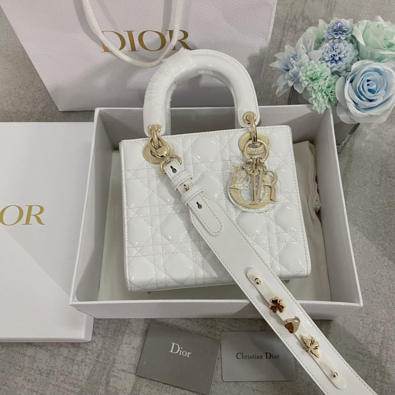 Small Size Lady Dior My ABCDior patent leather Handbag 20CM