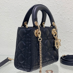 Mini  Lady Dior Sheep leather Handbag