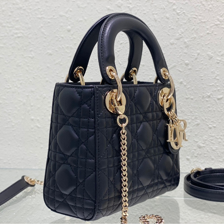 Mini  Lady Dior Sheep leather Handbag