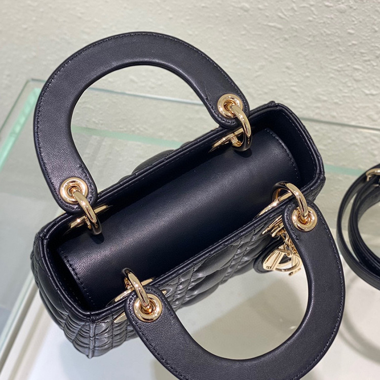 Mini  Lady Dior Sheep leather Handbag