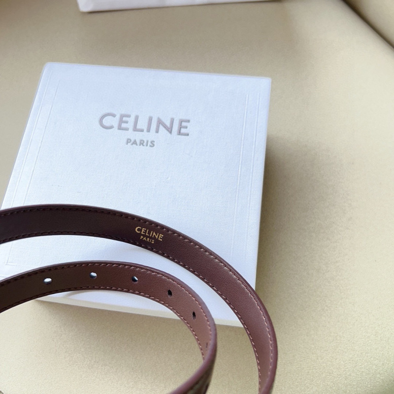 Celine TRIOMPHE medium logo printed belt