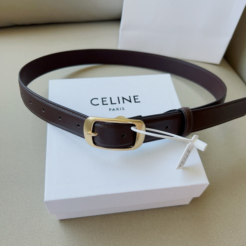 Celine TRIOMPHE medium logo printed belt