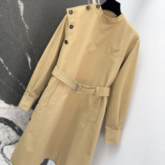 BV Stand collar irregular buttoned jacket
