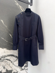 BV Stand collar irregular buttoned jacket