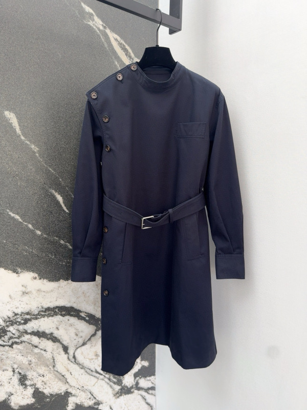 BV Stand collar irregular buttoned jacket