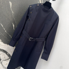 BV Stand collar irregular buttoned jacket