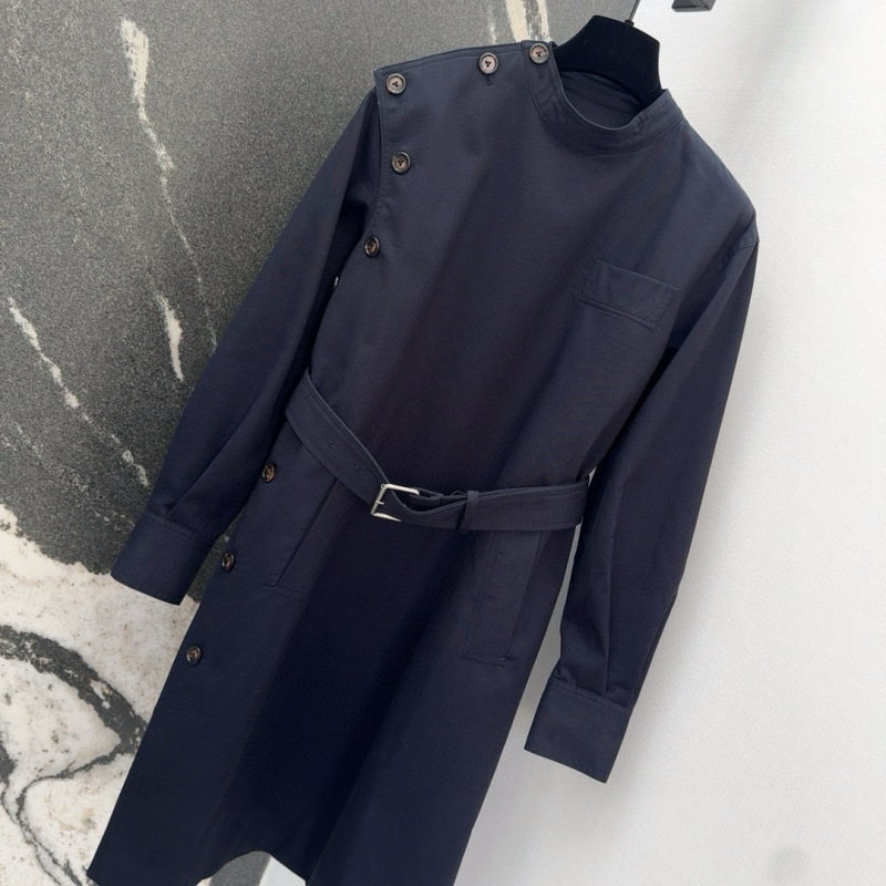 BV Stand collar irregular buttoned jacket