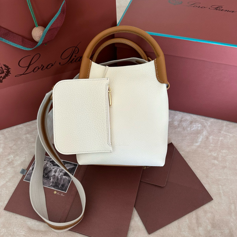 LORO PIANA  Bale Medium Bucket Handbag