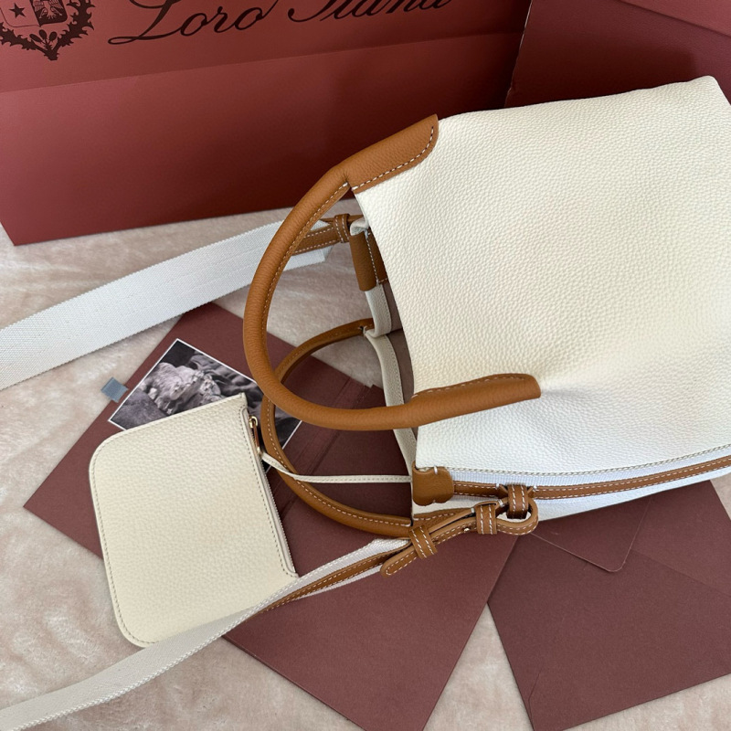 LORO PIANA  Bale Medium Bucket Handbag