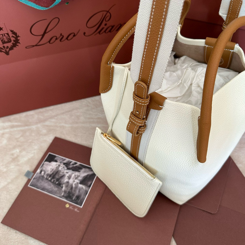 LORO PIANA  Bale Medium Bucket Handbag