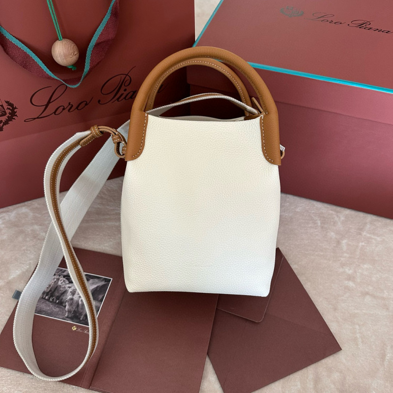 LORO PIANA  Bale Medium Bucket Handbag