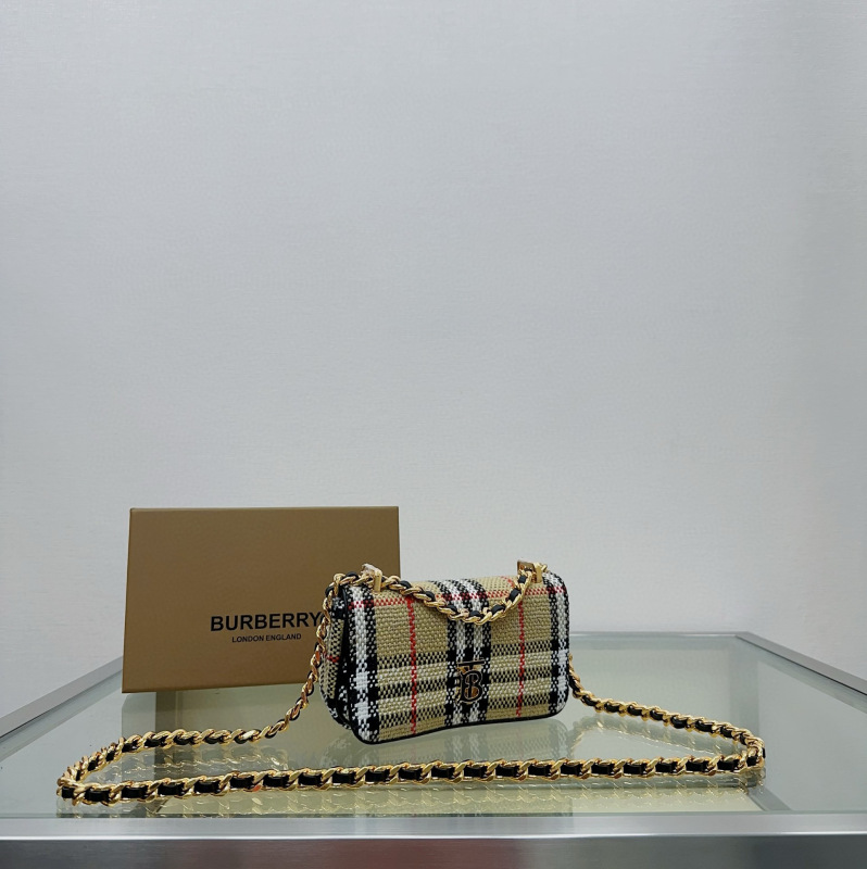 BURBERRY Vintage plaid Lola series bags