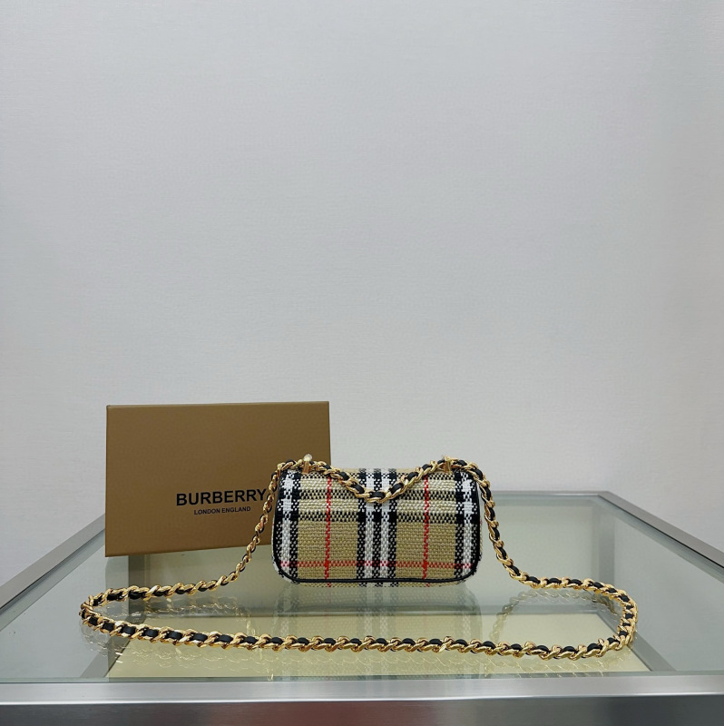 BURBERRY Vintage plaid Lola series bags